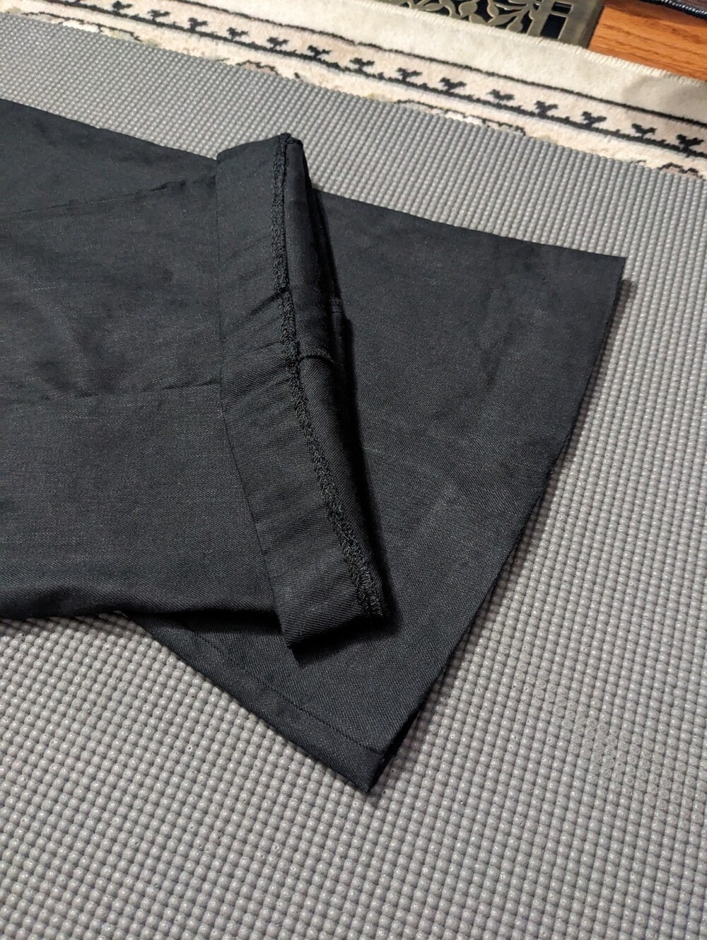 ANTHROPOLOGIE Black Linen Blend Flared Pants - Picture 6 of 11